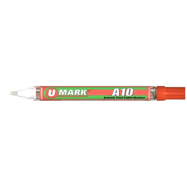 U-Mark U-Mark UMARK10107 2 mm A10 Paint Marker; Orange - 12 per Box UMARK10107